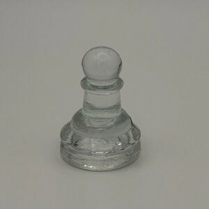 Clear Glass Chess Game Replacement Pieces Pawn 1.5" Tall